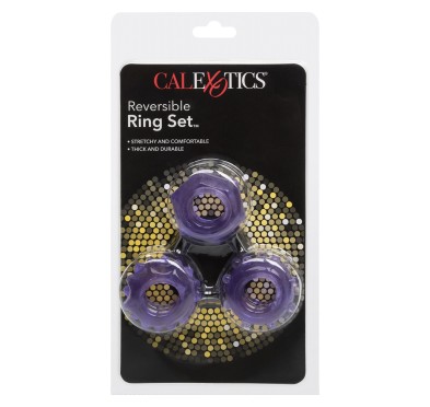 Pierścień-REVERSIBLE RING SET PURPLE